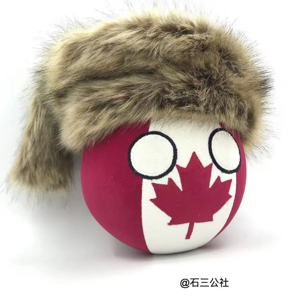 20CM Canada Ball and raccoon hat countryballs plushies Cosplay Handmade customized gifts