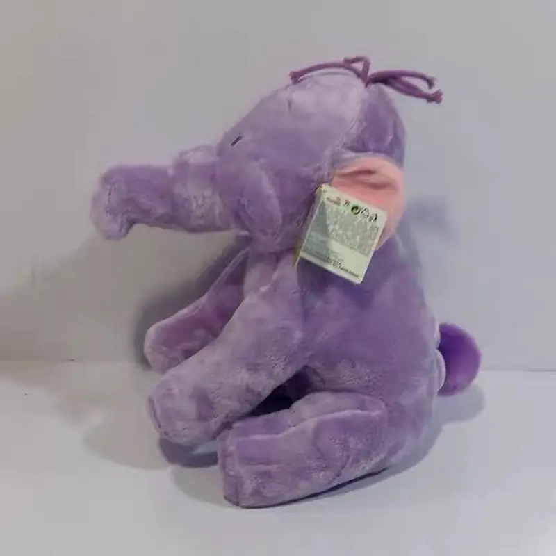 Disney Purple Elephant Plush Doll Cartoon Kawaii Long Nose Monster Doll Stuffed Animal Purple Elephant Children'S Birthday Gift