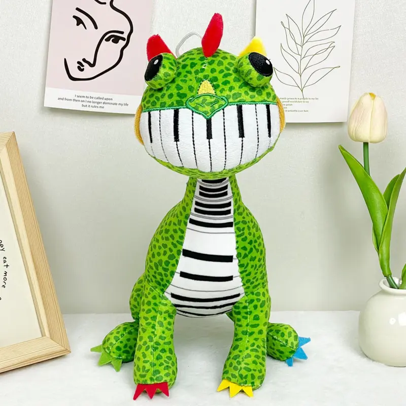 25cm Colorful Lion YP Green Dinosaur Rubber Man Black Doctor Colorful Lion Big Lion Short Plush Colorful PPCotton Child Toy Doll
