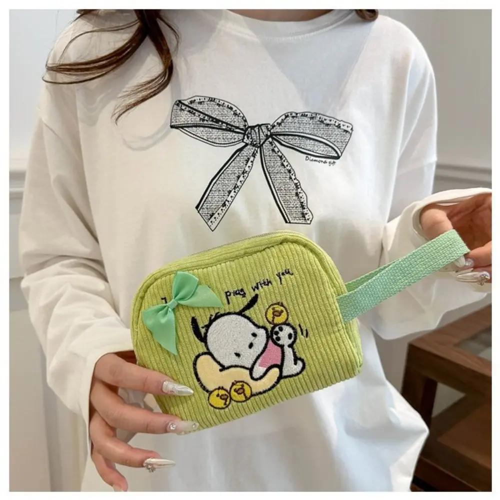  Sanrio Coin Purse Plush Cute Exquisite Packaging Toiletry Bag Handle Cartoon My Melody Cinnamoroll Kuromi Boy Girl Gift