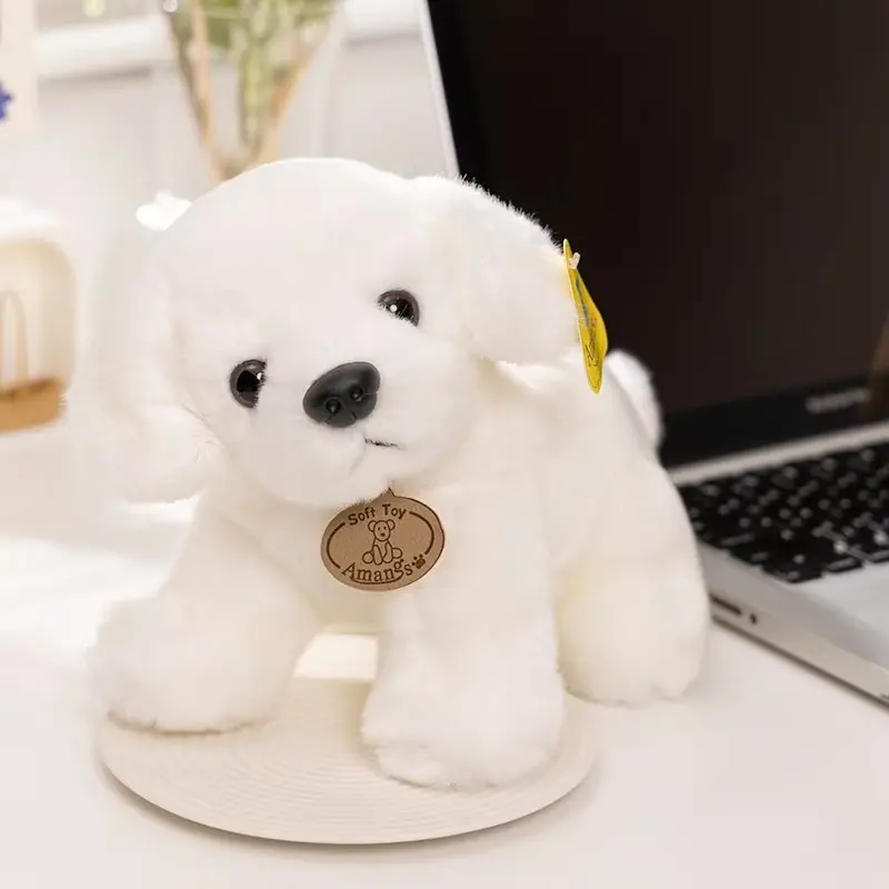 20/27cm Golden Retriever Doll Simulation Plush Toy Handmade Doll Cartoon Anime Cute Pillow Cushion Home Decoration Children's Bi