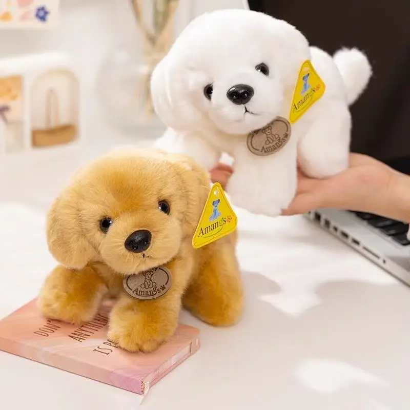 20/27cm Golden Retriever Doll Simulation Plush Toy Handmade Doll Cartoon Anime Cute Pillow Cushion Home Decoration Children's Bi