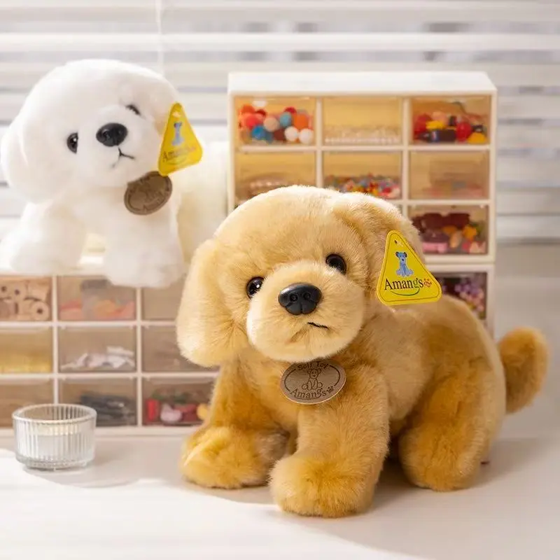 20/27cm Golden Retriever Doll Simulation Plush Toy Handmade Doll Cartoon Anime Cute Pillow Cushion Home Decoration Children's Bi