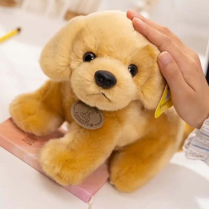 20/27cm Golden Retriever Doll Simulation Plush Toy Handmade Doll Cartoon Anime Cute Pillow Cushion Home Decoration Children's Bi