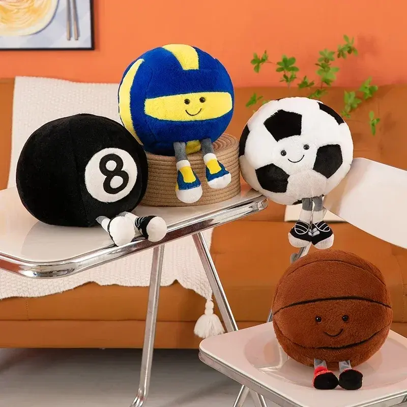 Birthday Presents for Boys Halloween Creative Basketball Football Plant Stuffed Doll Holidays Props Decorative Throw Pillow