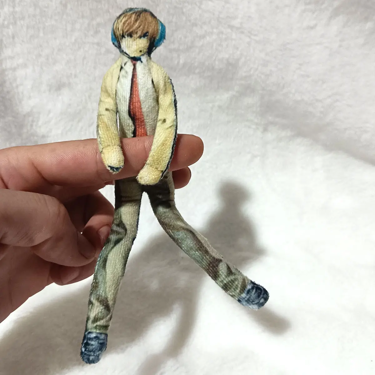 Anime Death Note L·Lawliet Yagami Light Cosplay Plush Doll Stuffed Dolls Iron Wire Joint Flexible Figure Toys Room Decor Gifts