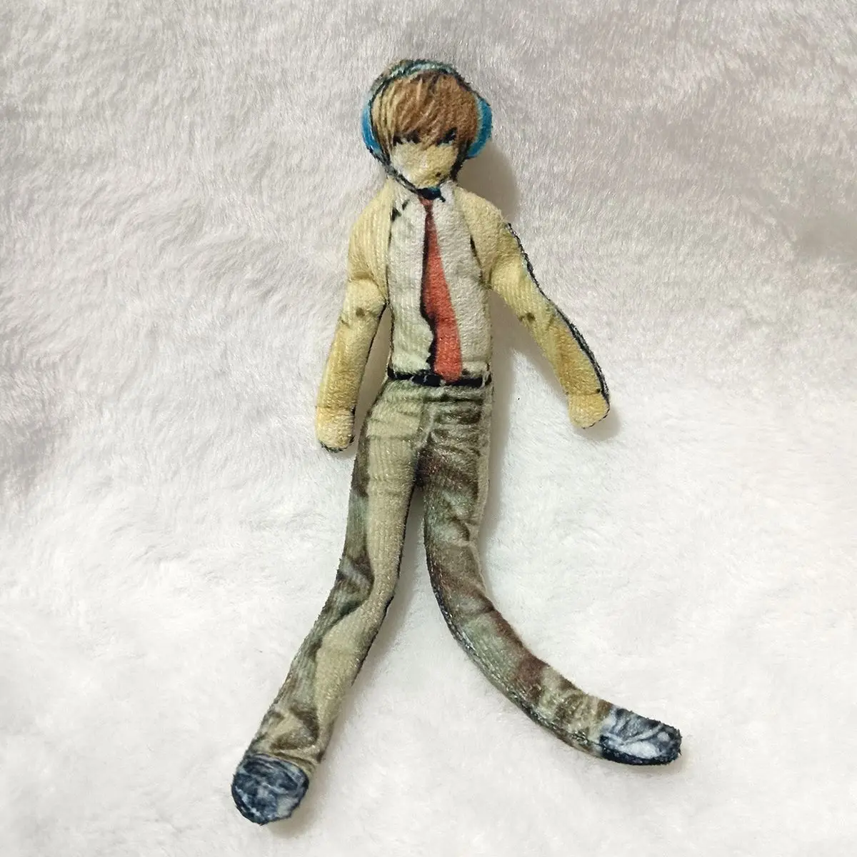 Anime Death Note L·Lawliet Yagami Light Cosplay Plush Doll Stuffed Dolls Iron Wire Joint Flexible Figure Toys Room Decor Gifts