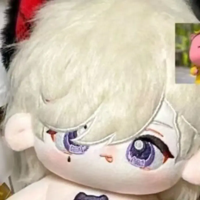 20CM Game Genshin Impact Lyney Cute Cosplay Cotton Doll Body With Ears Tail Fans Collection 20cm Plushies Toy New Year Gift