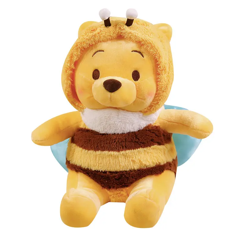 Disney Cartoon Bee Winnie The Pooh Anime Plush Toys Kawaii Cute Stuffed Doll Room Decoration Children's Birthday Gift