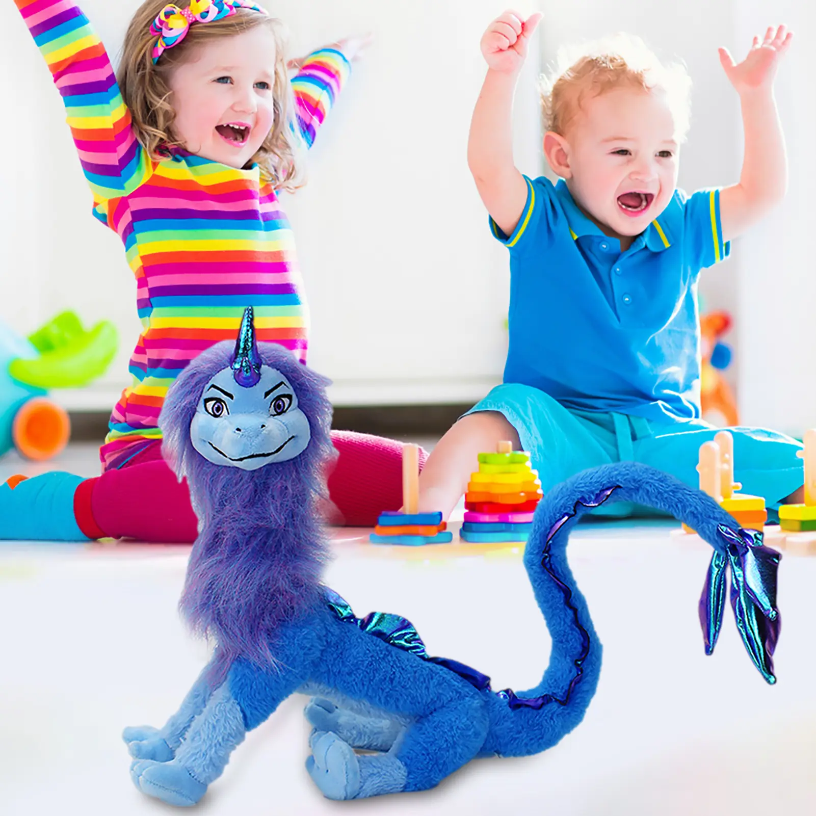 New Kawaii Blue Sisu Dragon Plush Toy Soft Stuffed Animal Raya And The Last Dragon Toys Children Birthday Gift Popular Toys 2024
