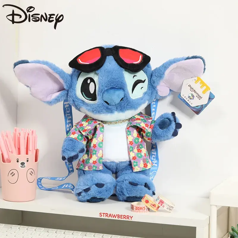 Disney Kawaii Plush Bag Doll Lilo And Stitch Stitch Stuffed Plush Toy Shoulder Bag Handbag Wallet Bag Birthday Girls Gift
