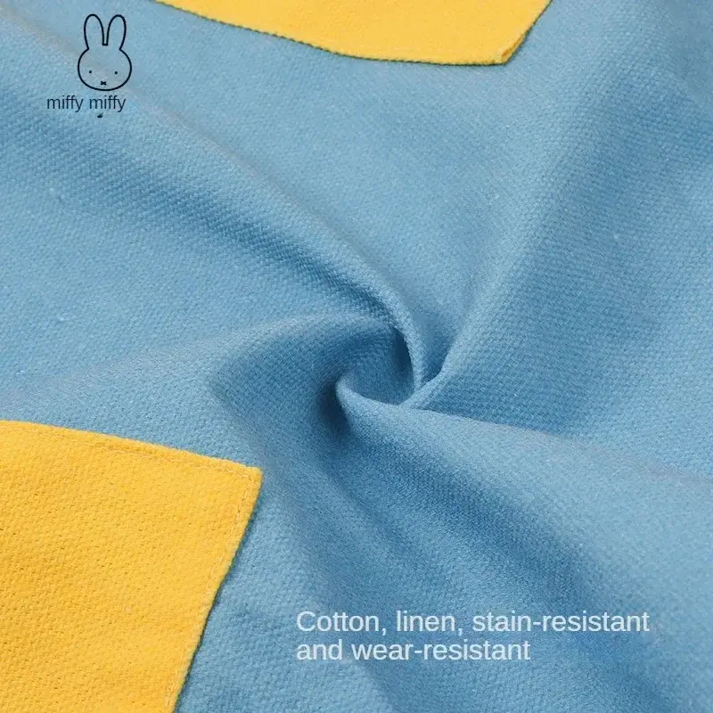 New Pattern Miffy Cotton and Linen Colour Apron Ventilation Thin Type Household Men and Women Kitchen Antifouling Comfortable
