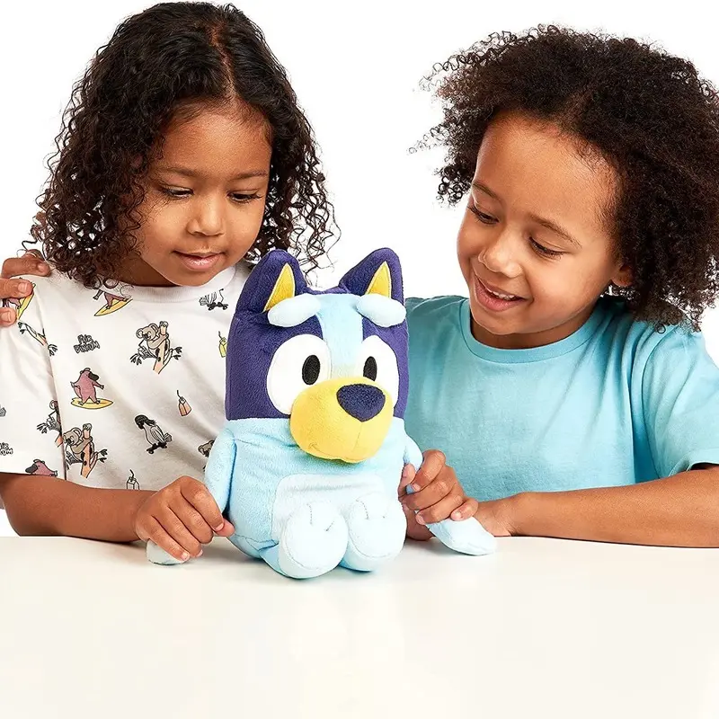 30cm Bluey Talking Bingo Dog Music Stuffed Plush Toys Doll Cartoon Anime Figure Cute Animal Sing Dog Kid Christmas Birthday Gift
