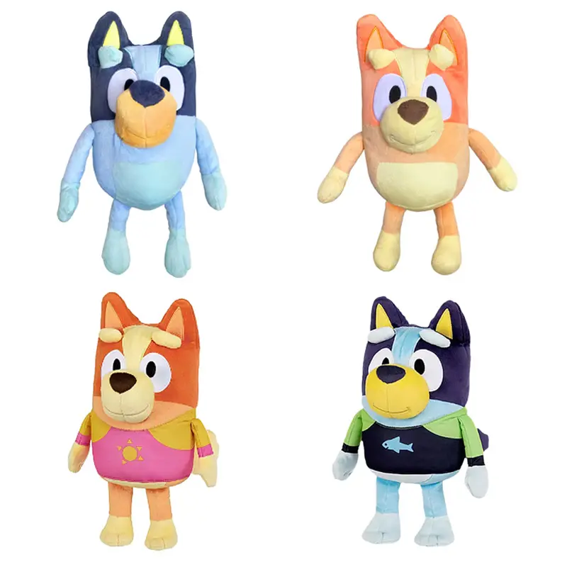 30cm Bluey Talking Bingo Dog Music Stuffed Plush Toys Doll Cartoon Anime Figure Cute Animal Sing Dog Kid Christmas Birthday Gift