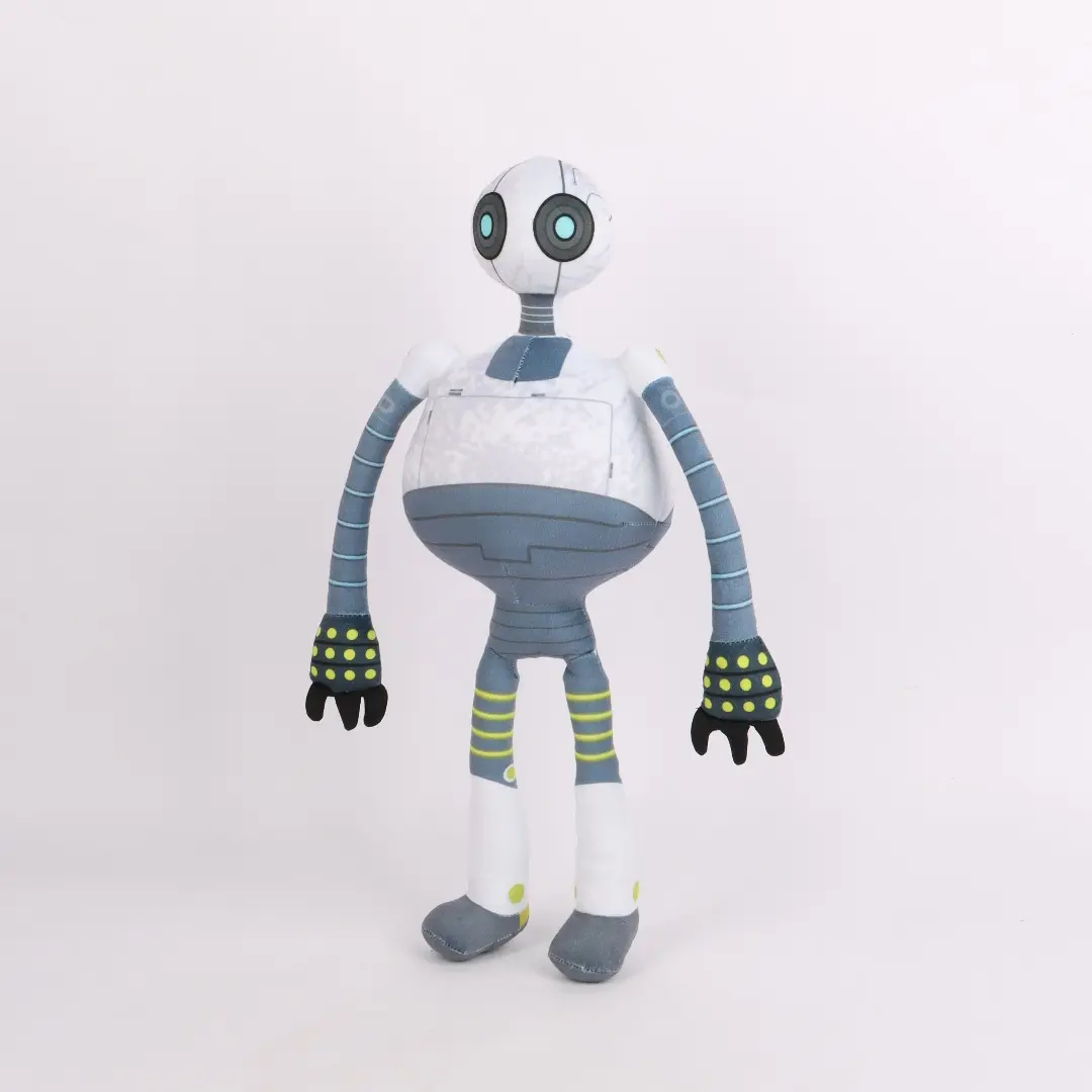 The Wild Robot Plush Roz Plush Toy Movie Surrounding Plush Characters Plushie Stuffed Cute Toy Birthday For Boys Easter Gift