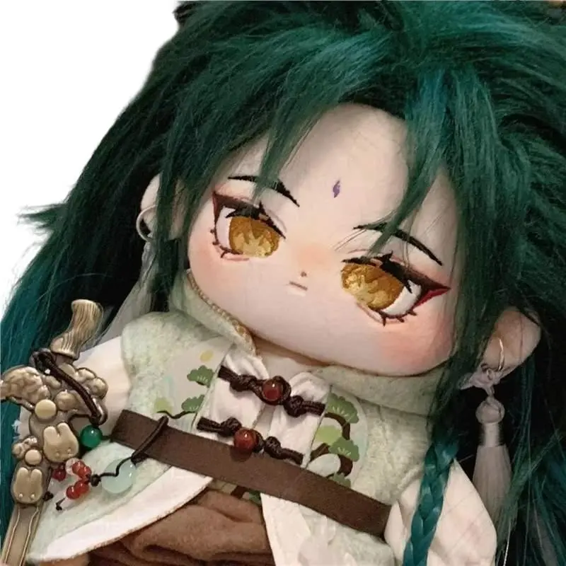 20cm Genshin Impact Plushie Xiao South Pine Cotton Doll Animation Game Perimeter Protection Law Night Fork Doll Fans Gifts