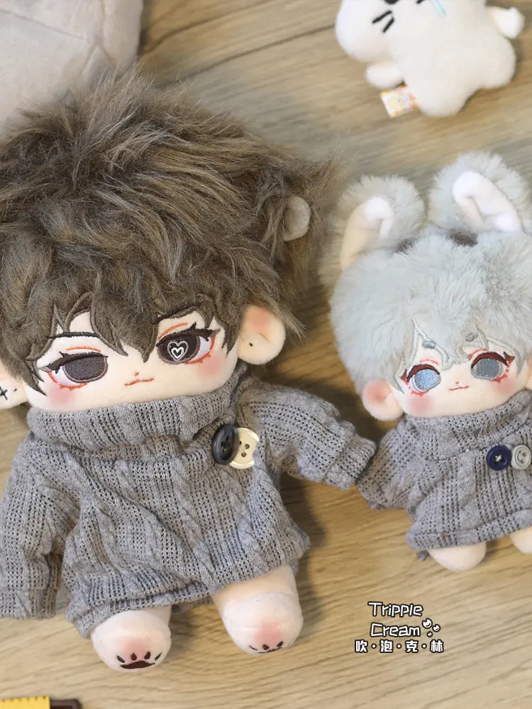 Cotton Doll Coat 10cm And 20cm Dress Up Toys Clothes Sweater Series Men's And Women's Doll Starfish Body Normal Body Accessories