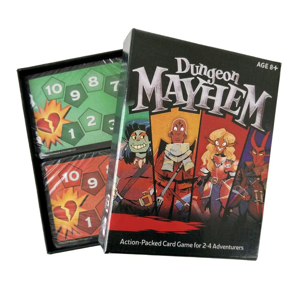 3 Styles Family Fun Board Game Playing Card Dungeon Mayhem Card Game Family Parent-Child Party Board Game Deck