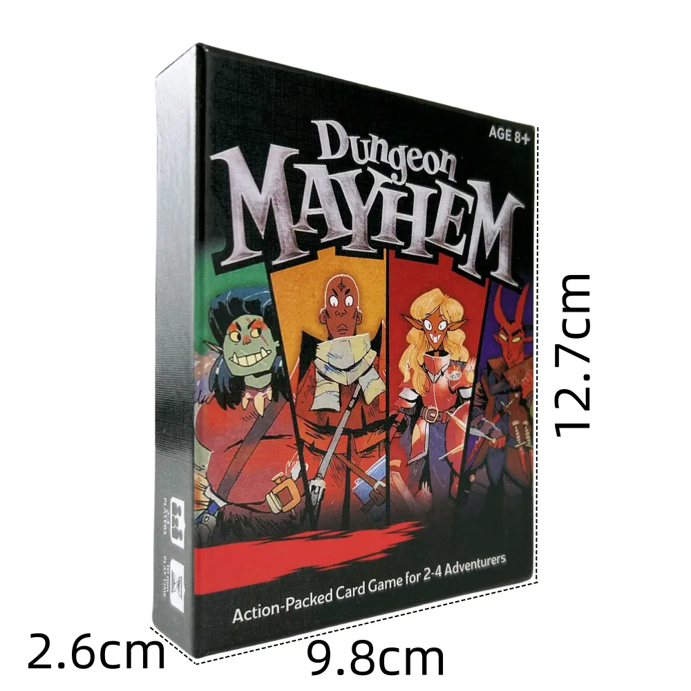 3 Styles Family Fun Board Game Playing Card Dungeon Mayhem Card Game Family Parent-Child Party Board Game Deck