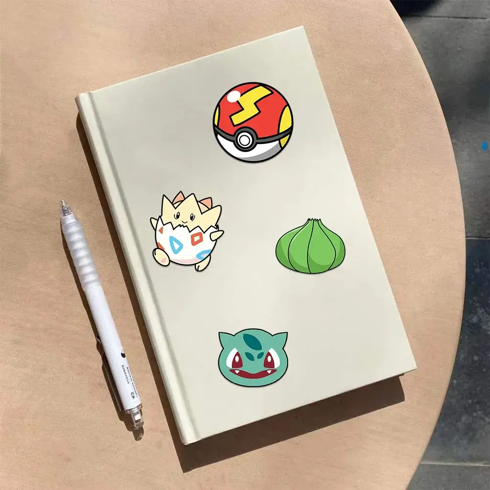 8/16 Sheets Pikachu Puzzle Stickers Pokemon Make-a-Face Decals Funny Assemble Jigsaw DIY Children Cartoon Sticker Kid Toys