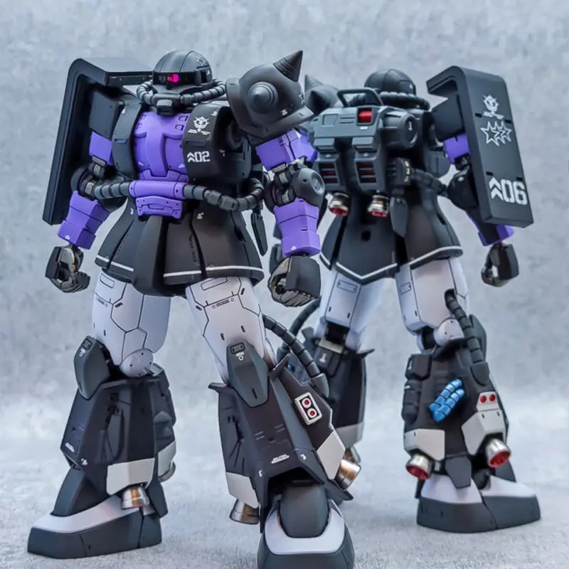 Xingdong GTO03/05 WM HG 1/144 BLACK TRI-STARS Zaku Assembled Model Joint Mobile Mech Warrior Figure Toy Gift