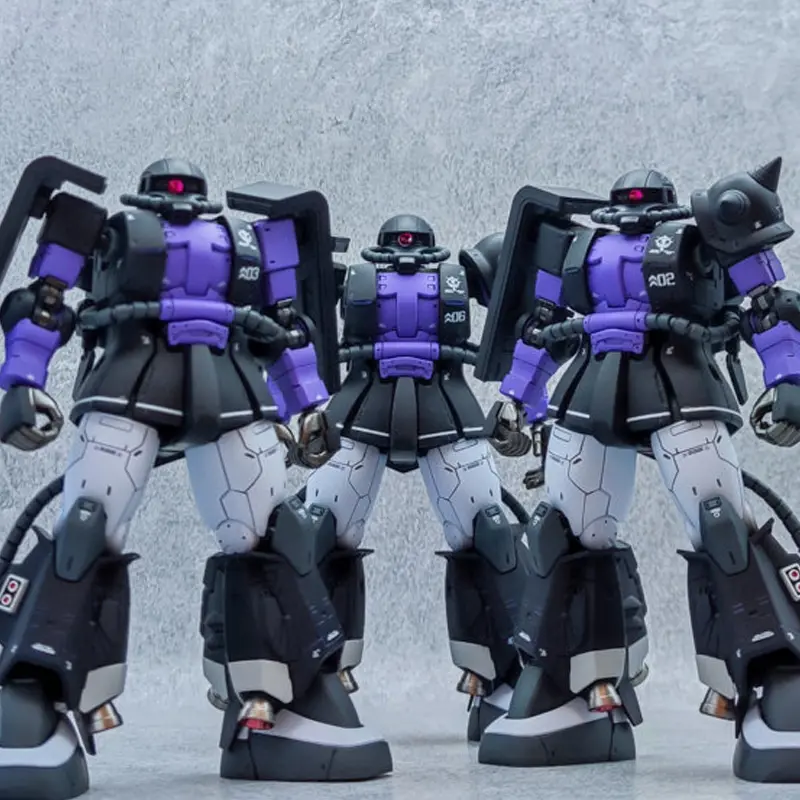 Xingdong GTO03/05 WM HG 1/144 BLACK TRI-STARS Zaku Assembled Model Joint Mobile Mech Warrior Figure Toy Gift
