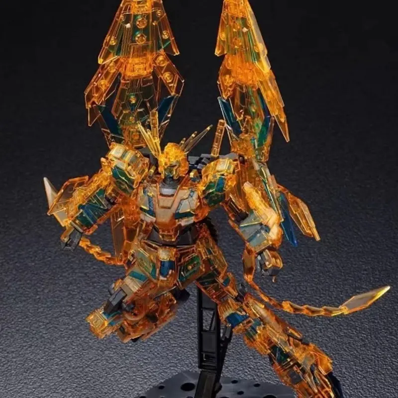 Xingdong HG 1/144 NARRITIVE Electroplated Version Black Phoenix Assembled Model Joint Movable Mecha Warrior Figure Toy Gift