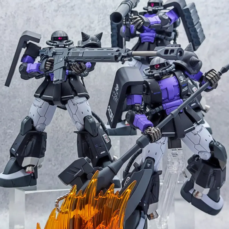 Xingdong GTO03/05 WM HG 1/144 BLACK TRI-STARS Zaku Assembled Model Joint Mobile Mech Warrior Figure Toy Gift
