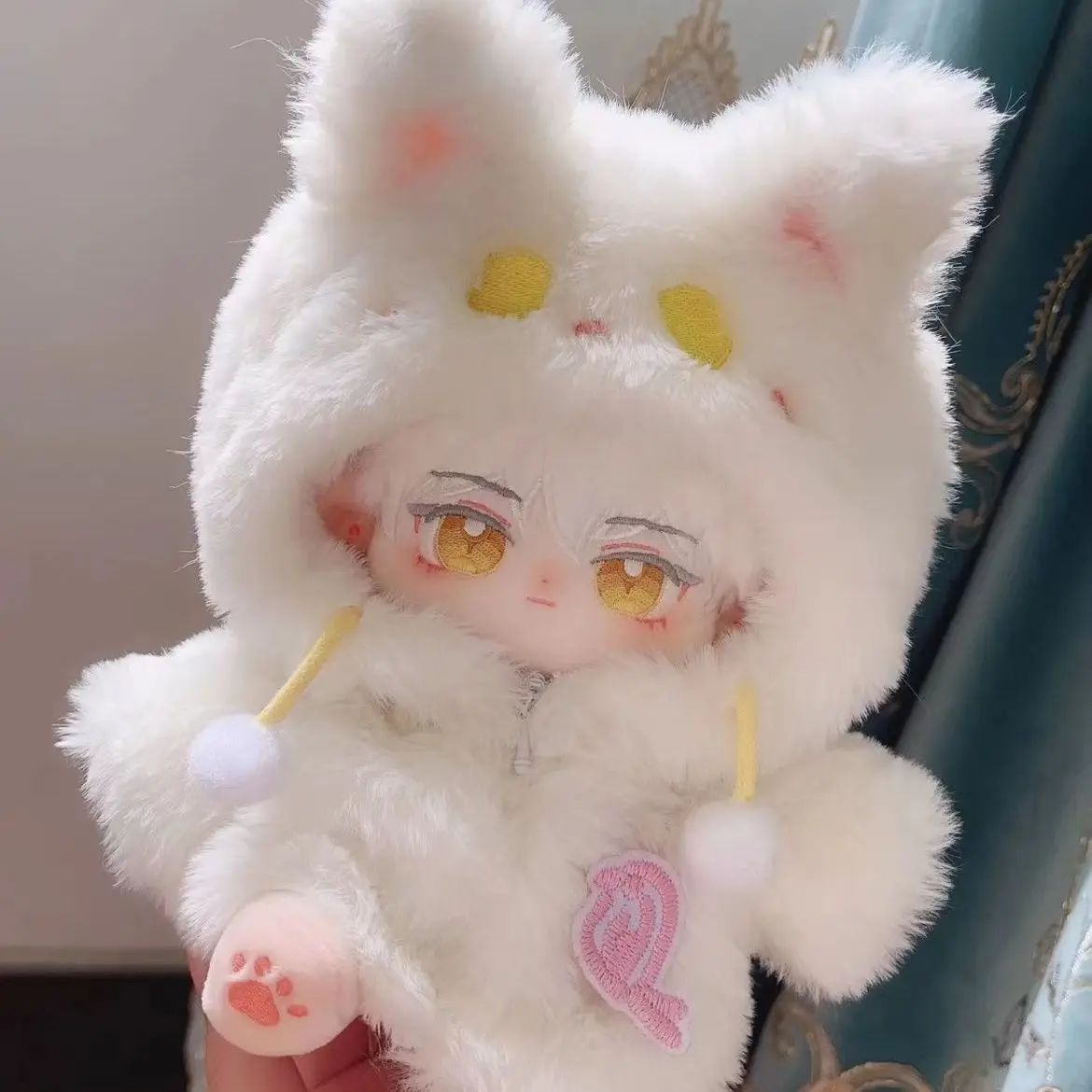 Cotton Doll Clothes for 20cm Plush Puppet Dree-up Changing Clothes for Boys Girls Toys Clothing Suits Without Dolls Collectibles