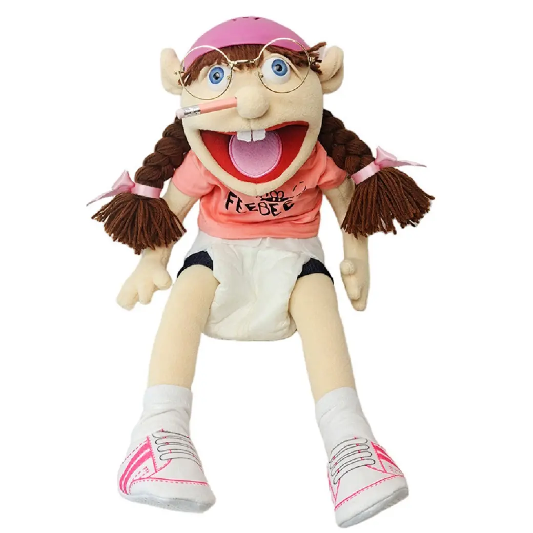 Jeffy Puppet Doll Talk Show Hand Muppet Cody Junior Joseph Chef Police Prince Dad Mom Penelope Soft Doll Toy Party Prop Kid Gift