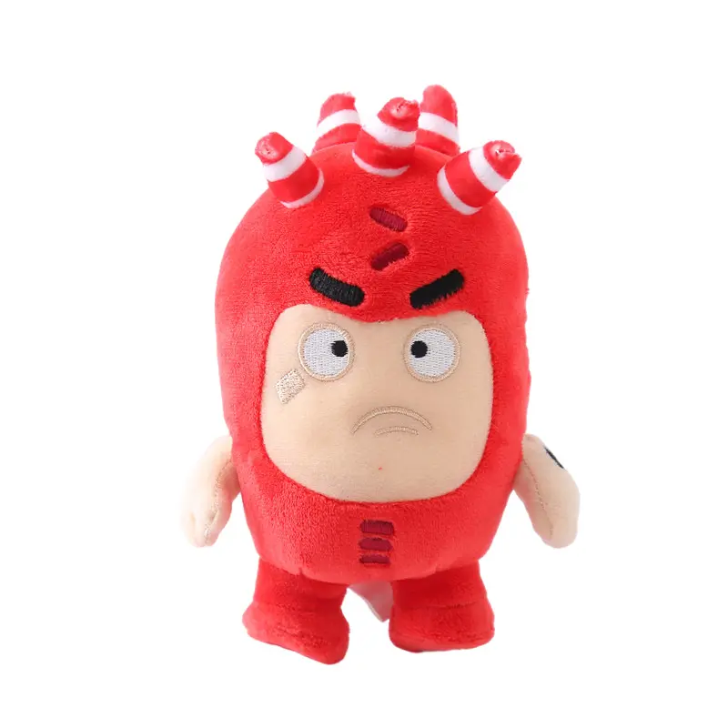 new 8pcs/Lot Oddbods Cartoon Plush Toys Stuffed Kids Toy Collection Kids Doll Christmas Birthday Gift Home Decoration 18 cm