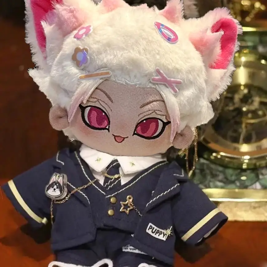 20CM Anime BLUE LOCK Shidou Ryuusei Handsome Boy Doll Cosplay Cotton Stuffed Body Dress Up Clothes Cotton Gift Xmas