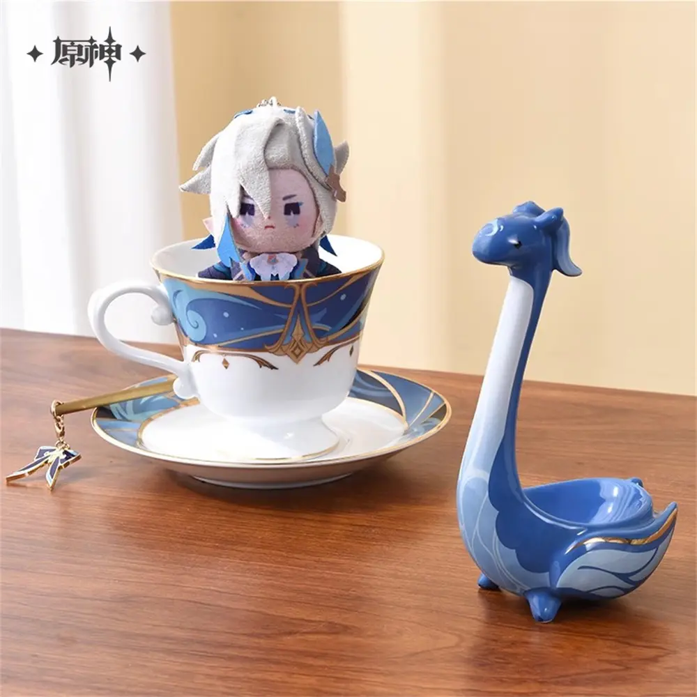 Game Genshin Impact Official Original Neuvillette Sea Animal Spoon Accessories Cosplay Kids Gift Pre-order