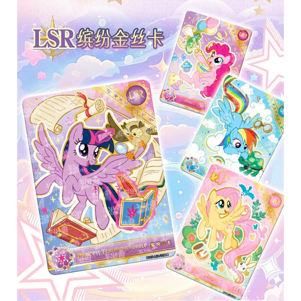 KAYOU My Little Pony Cards Popular Animated Characters 15th Anniversary UR SSR Cartoon Cute High Quality Celebration Cards Gifts