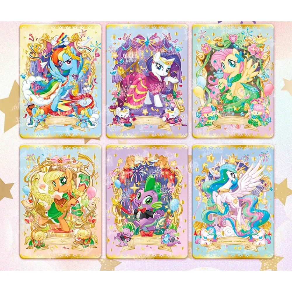 KAYOU My Little Pony Cards Popular Animated Characters 15th Anniversary UR SSR Cartoon Cute High Quality Celebration Cards Gifts