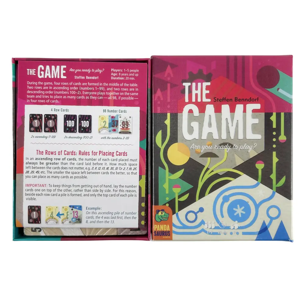 1 PC The Game Card Games Cooperative Strategy Interactive Family Game The Game: Face to Face Card Game