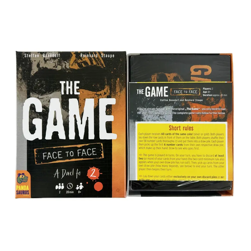 1 PC The Game Card Games Cooperative Strategy Interactive Family Game The Game: Face to Face Card Game