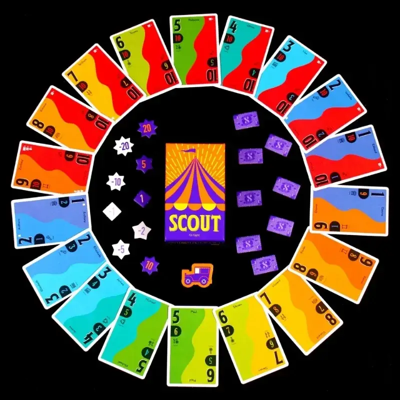 Search Circus scout bilingual board game poker multiplayer party fun scout party scout punishment card