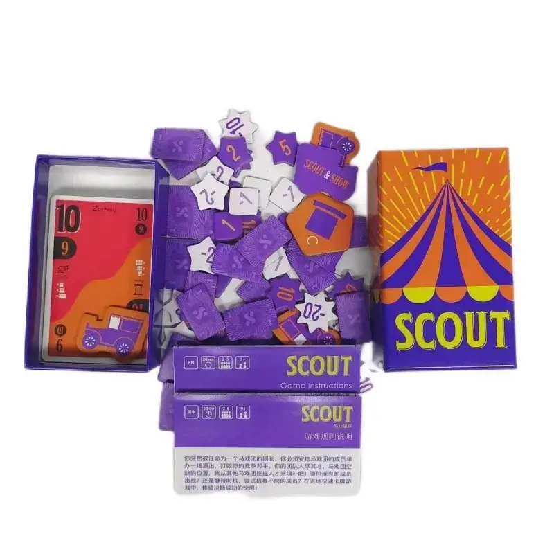 Search Circus scout bilingual board game poker multiplayer party fun scout party scout punishment card