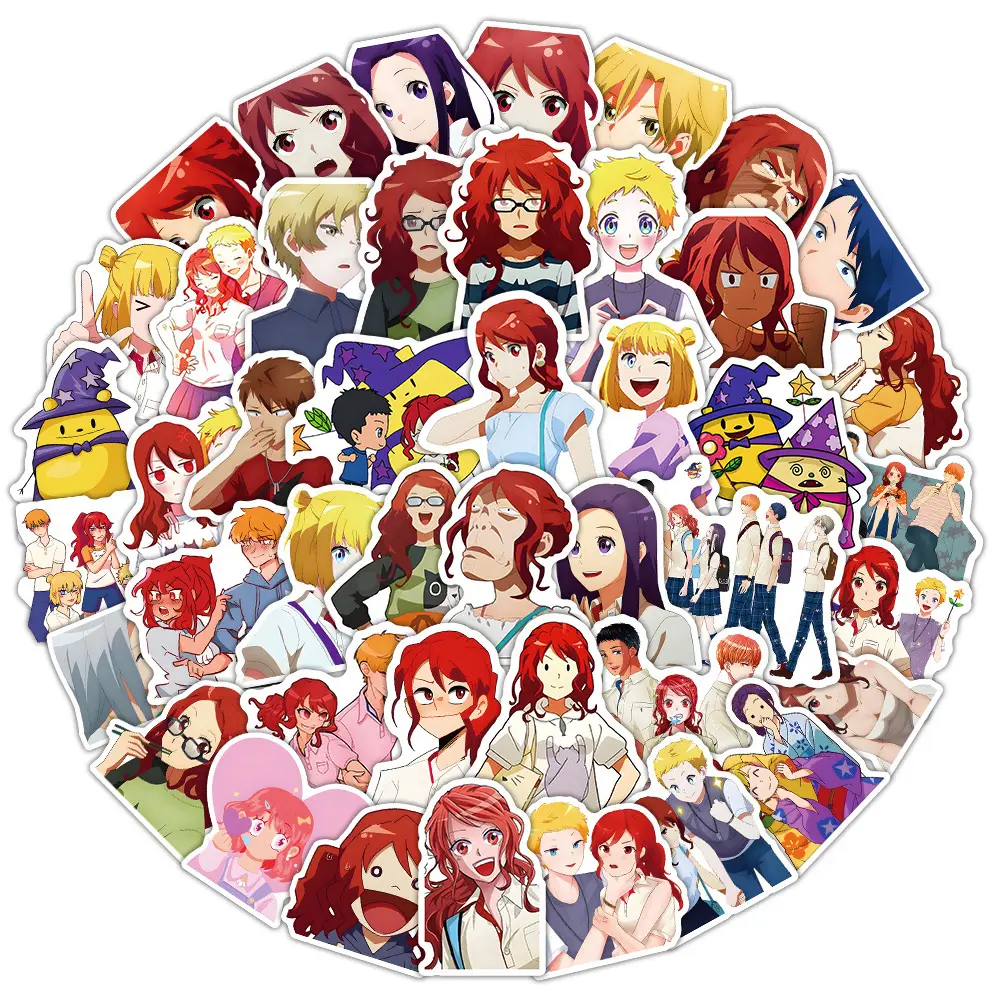 50pcs Cartoon Romantic Killer Anime Stickers Cool Decals Laptop Suitcase Phone Notebook Decoration Sticker Kids Classics Toys
