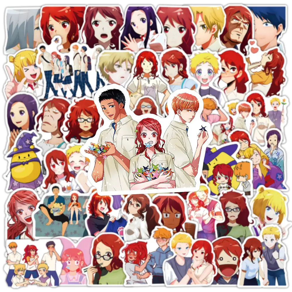 50pcs Cartoon Romantic Killer Anime Stickers Cool Decals Laptop Suitcase Phone Notebook Decoration Sticker Kids Classics Toys