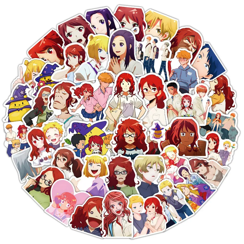 50pcs Cartoon Romantic Killer Anime Stickers Cool Decals Laptop Suitcase Phone Notebook Decoration Sticker Kids Classics Toys