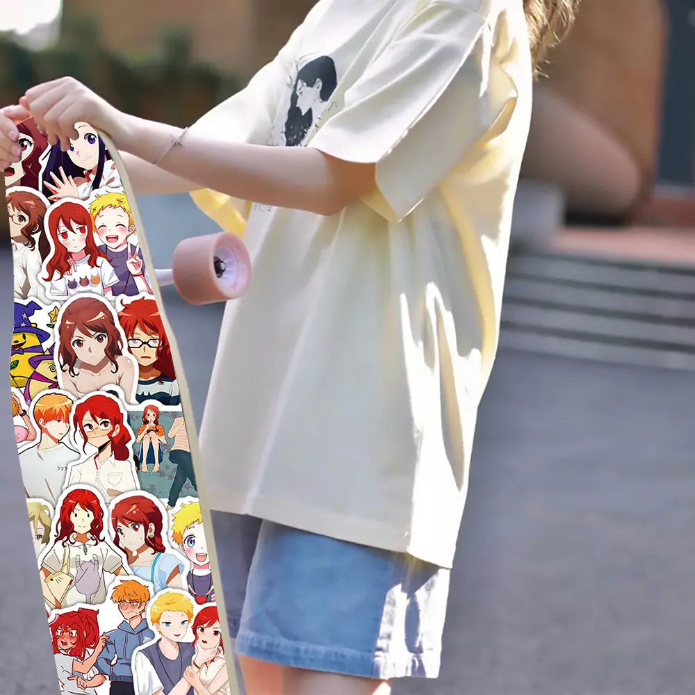 50pcs Cartoon Romantic Killer Anime Stickers Cool Decals Laptop Suitcase Phone Notebook Decoration Sticker Kids Classics Toys