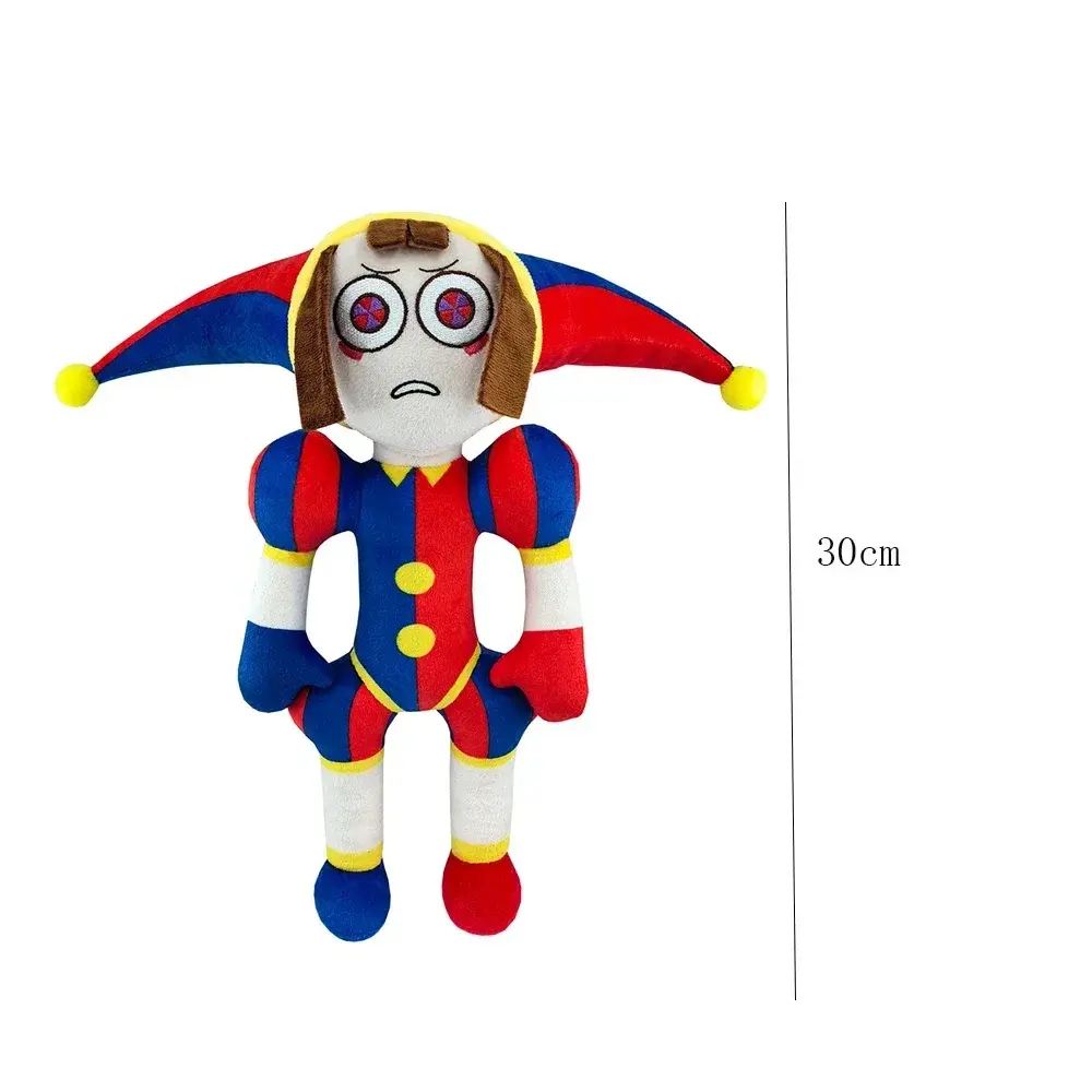 The Amazing Digital Circus Pomni Jax Plush Toy Anime Cute Theater Rabbit Doll StuffedCartoon Clown Christmas Kids Gifts