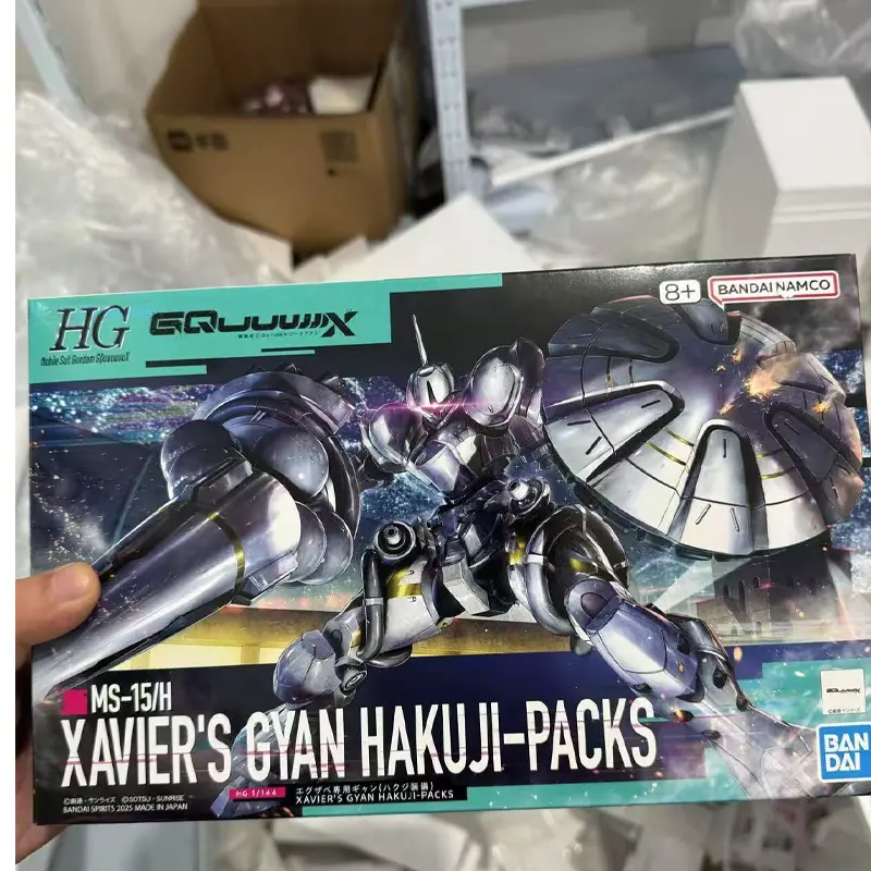 Bandai HG 1/144 HGUC Gundam XAVIER S GYAN HAKUJI PACKS Model Kit Anime Fighter Assembly Model Anime Action Figure Toy Gift