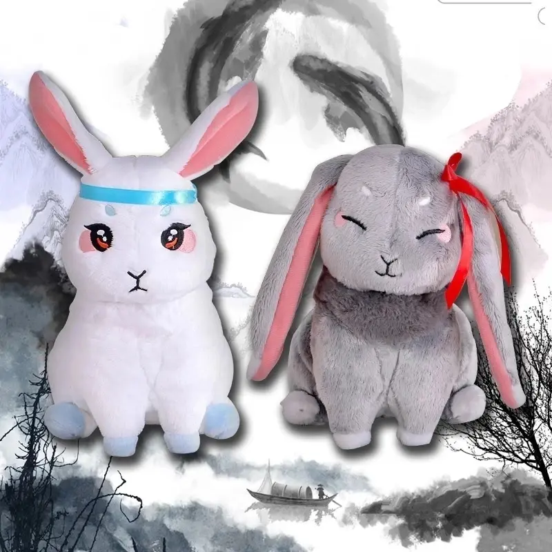 Kawaii Cute Wei Wu Xian Rabbit Lan Wang Ji Bunny Mo Dao Zu Shi Plush Doll Stuffed Toys Plush Toys Birthday Gifts