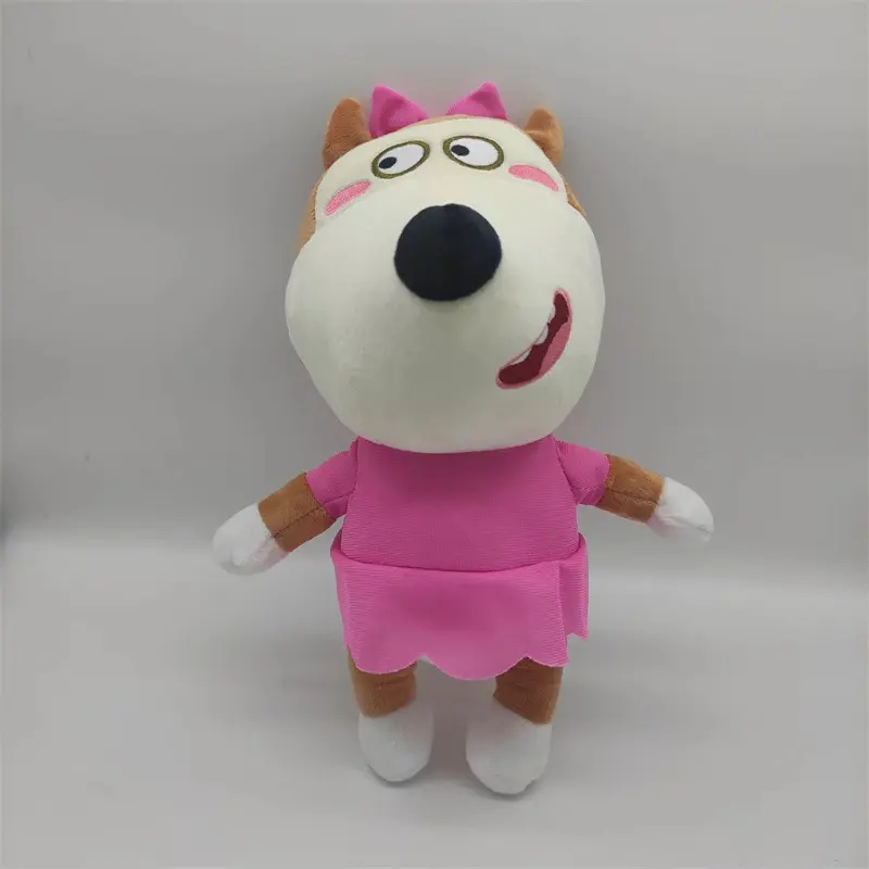 30cm Anime Wolfoo Family Plush Toys Cartoon Plushie Lucy Soft Stuffed Dolls Toy Birthday Christmas Gift