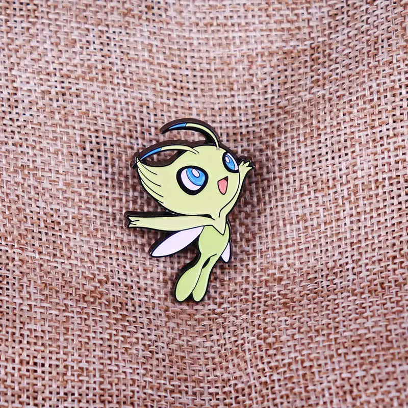 Pokemon Celebi Anime Lapel Pins Backpack Jeans Enamel Brooch Pin Women Fashion Jewelry Gifts Kawaii Elf Cartoon Badges