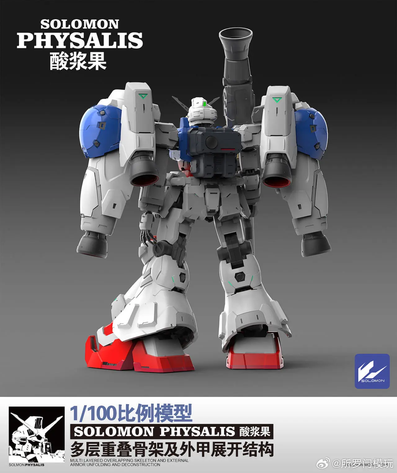In Stock SOLOMON PHYSALIS GP02 1/100 MG Assembly Model Sour Berry Multi-layer Skeleton Model Kit Collection Toys
