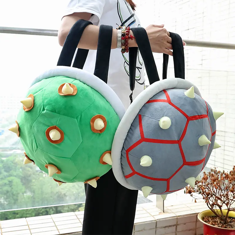 Game Mario Koopa Backpack Bowser Ludwig Lemmy Roy Larry Iggy Morton Koopa Jr Wendy Turtle Shell Backpack Plush Stuffed Toys